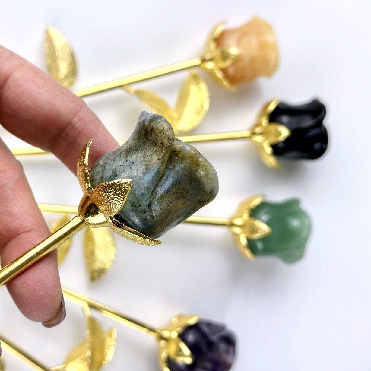 Rock Paradise - Wholesale Spiritual Stone/Crystal - Crystal Rose - Carved Stone -13