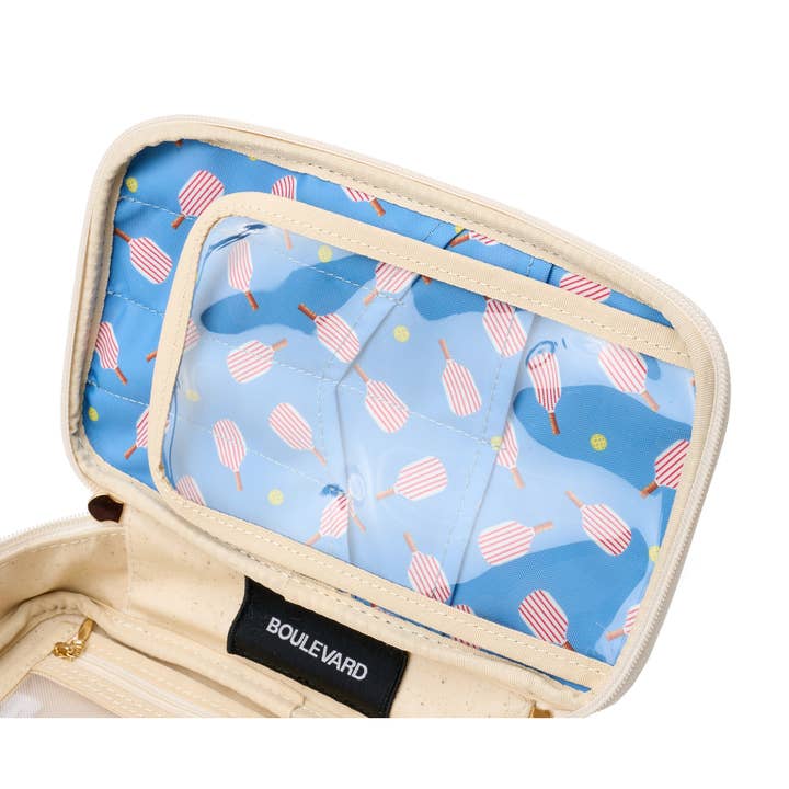 Boulevard - Wholesale Makeup/Cosmetic Bag - "Megan" Nylon and Leather Makeup Case (Personalizable)17