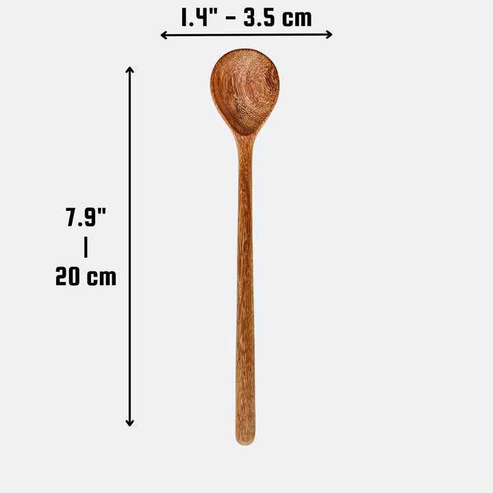 194 Craft House - Wholesale Kitchen Spoon - Handcarved Wooden Stirring Spoon - Kitchen Serving Utensils