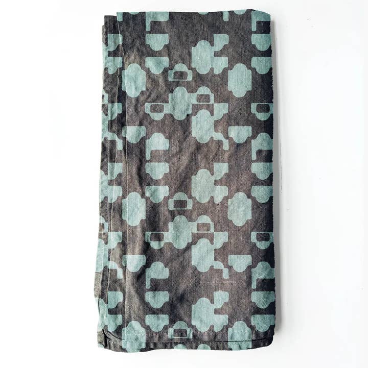 100% Linen Tea Towel - Ocean for wholesale by S W E V E N