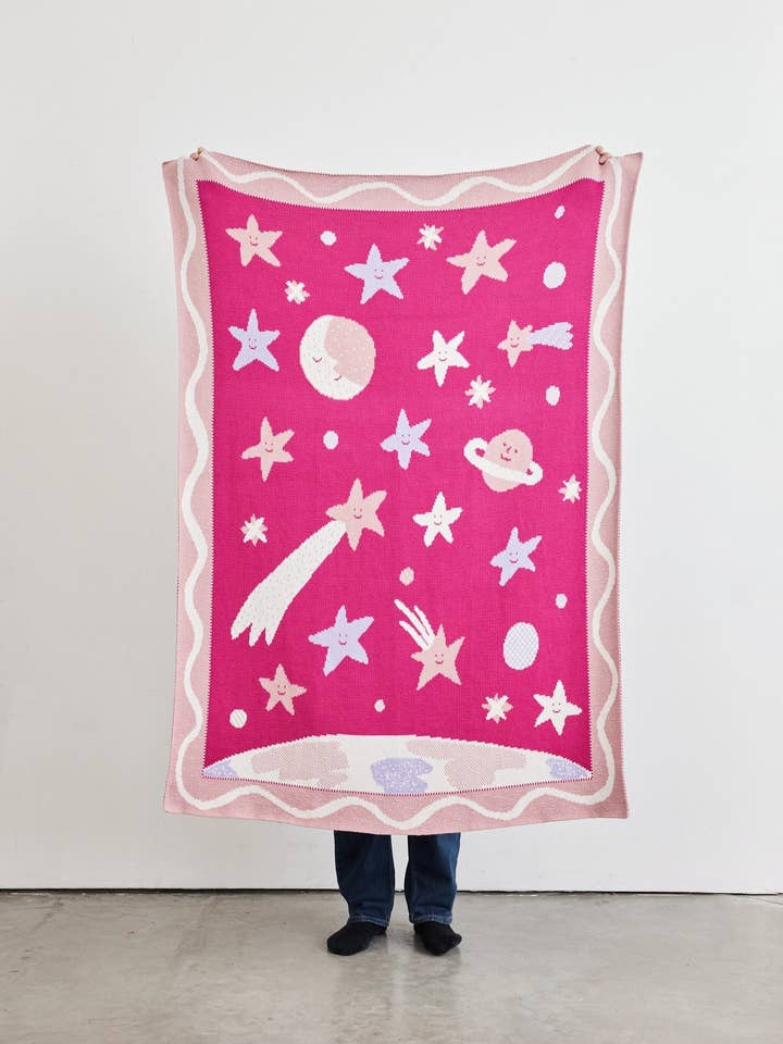 Night Sky Baby Blanket for wholesale by Biquette