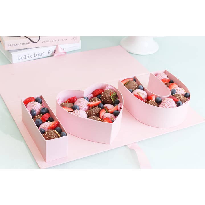 Elegant Design Supply – wholesale Gift box – I Love You Fillable Letters Box with Ribbon2