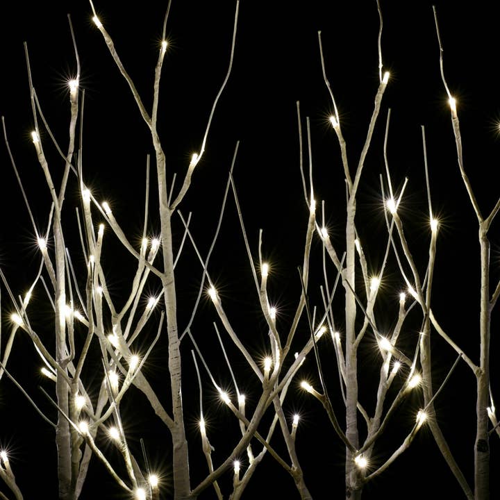 Vickerman 30" White Birch Tree Grove LED88WW 5/Set for wholesale on Faire3