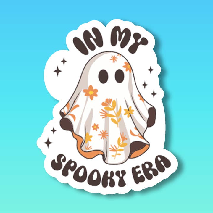 In My Spooky Era Ghost Halloween Sticker for wholesale by VisualCraftsDepot