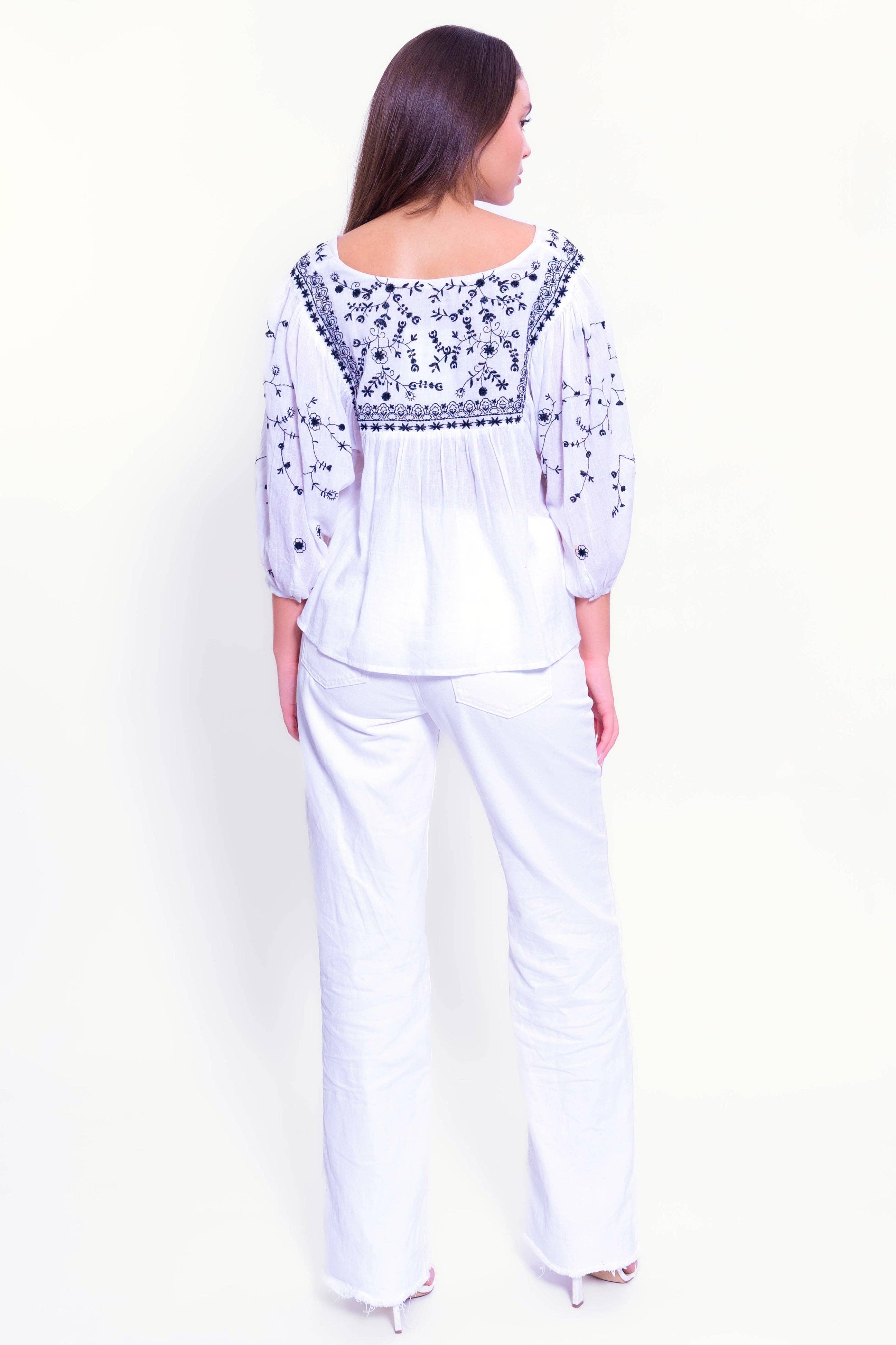 blanc Top blanc en coton G-23 802 en vente sur Faire2