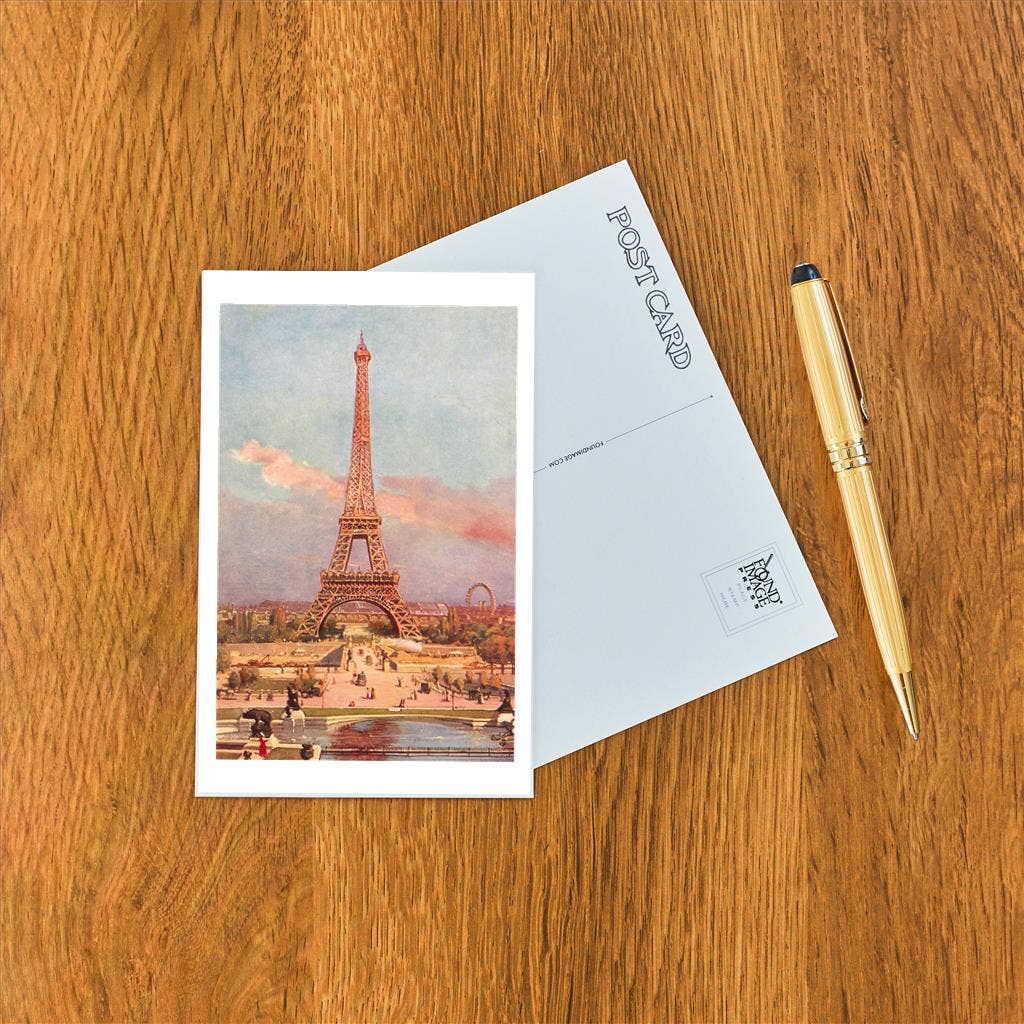 Found Image Press - Venta al por mayor Tarjeta postal - Postal PS-214 Torre Eiffel y Fuente1