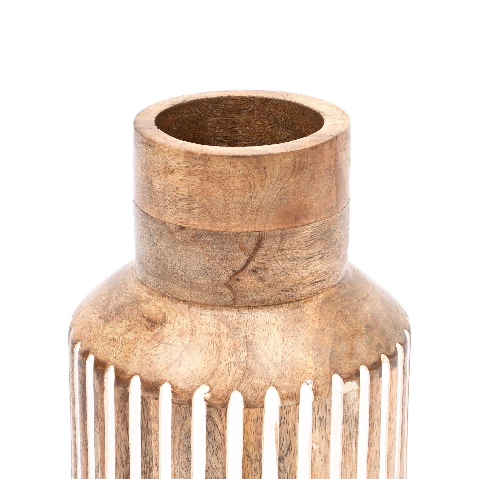 Expo Bazaar - Wholesale Vase - Jack Vase – Natural & White Matte Finish10