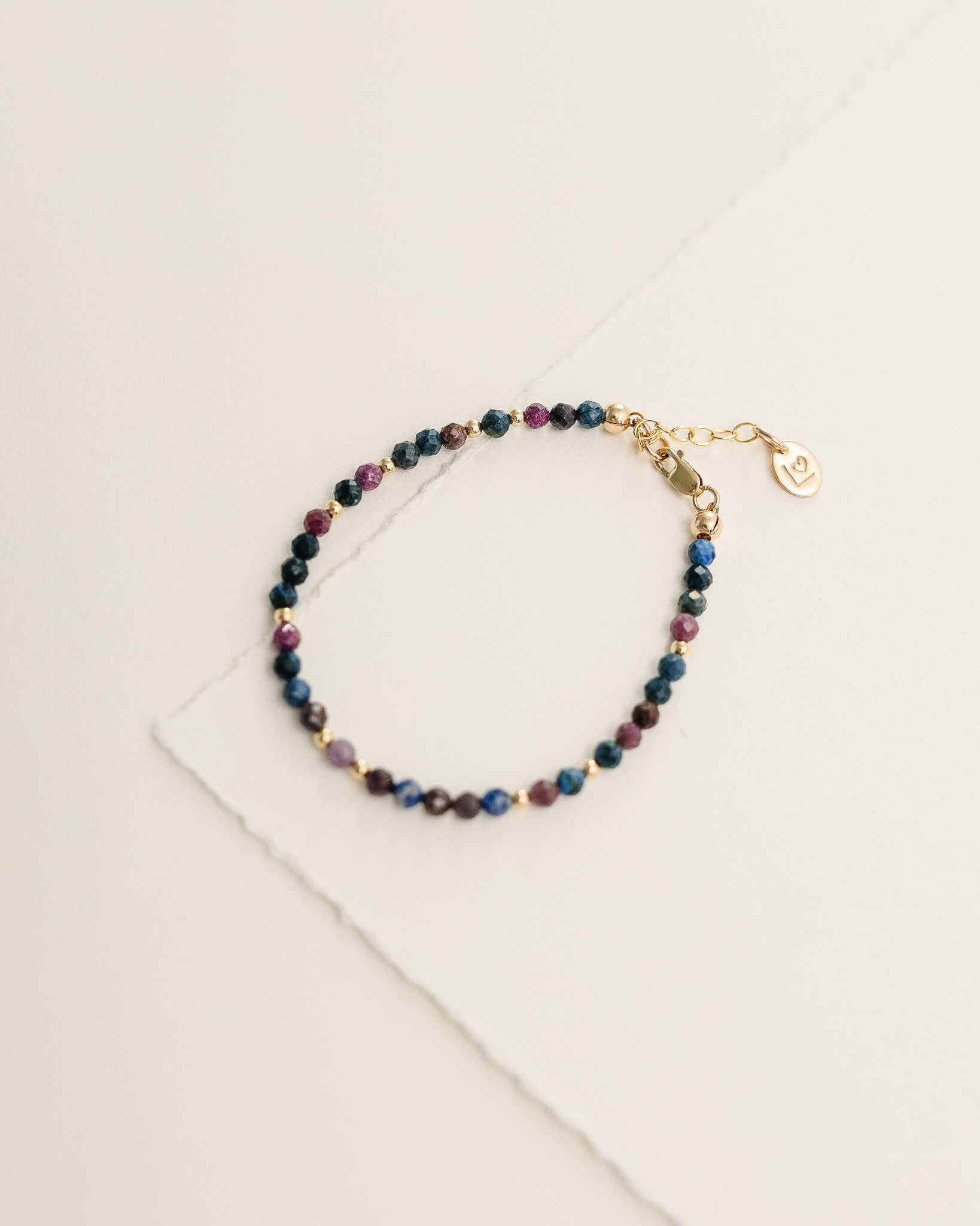 Gold Fill Ruby Sapphire Bracelet for wholesale on Faire5