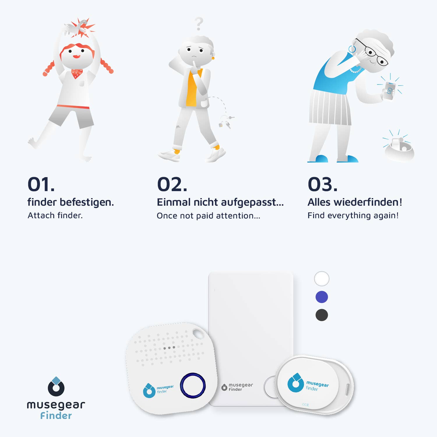 MS kajak7 UG - Wholesale Keychain - Unisex - Musegear key finder with Bluetooth app from Germany8