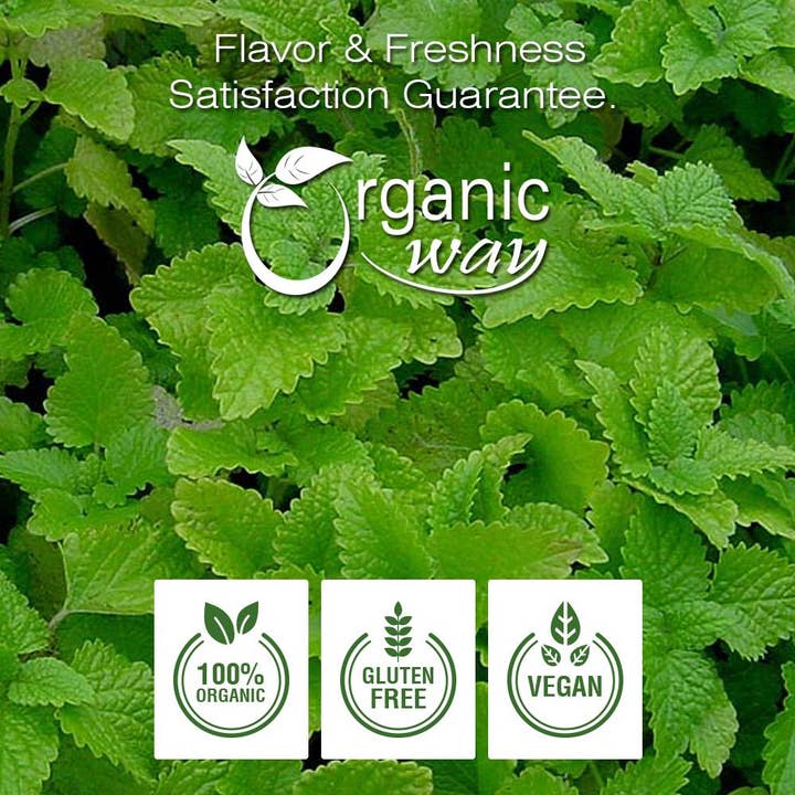 Organic Way LLC - Wholesale Herbs - Organic Lemon Balm Leaf (Cut & Sifted)4