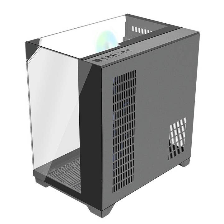 ITEK - Wholesale Desk Organizer - Case DARK CAVE PANO - Gaming Tower- ATX- 4x12cm ARGB fan- 2xUSB3- Type-C- Tempered Glass Top- Side & Front Panel8