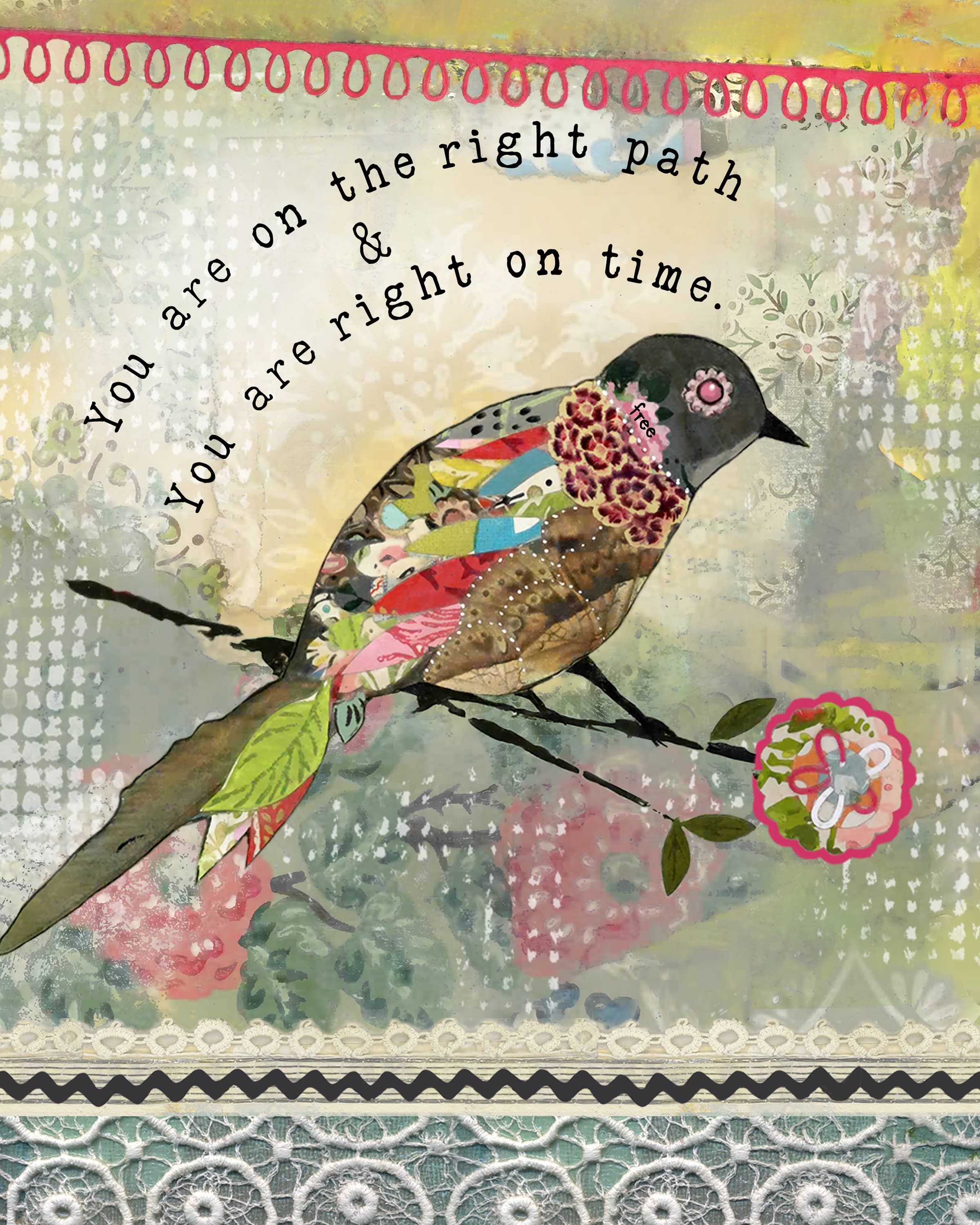 Kelly Rae Roberts - Wholesale Art Print - Right On Time - Print1