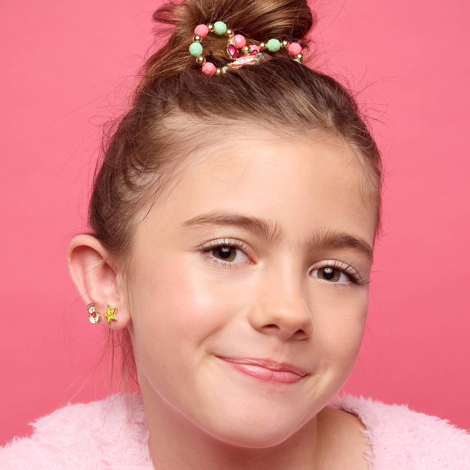 Girl Nation - Vente Clous d'oreille - Boucles d'oreilles Étoiles Brillantes | Clous | Petit Cadeau de Noël1