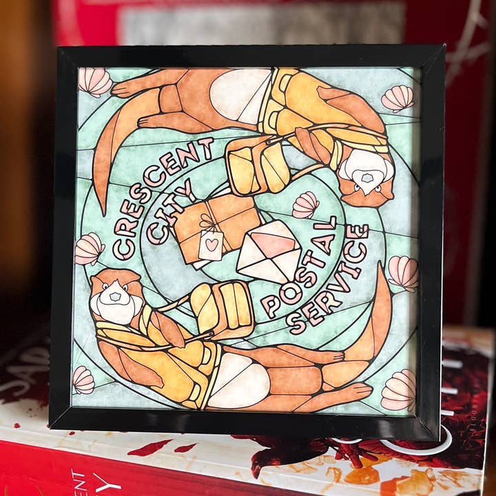 Crescent City Postal Service - Small Art Print 5”x5” - Bookshelf Decor for wholesale by Well Read Babes