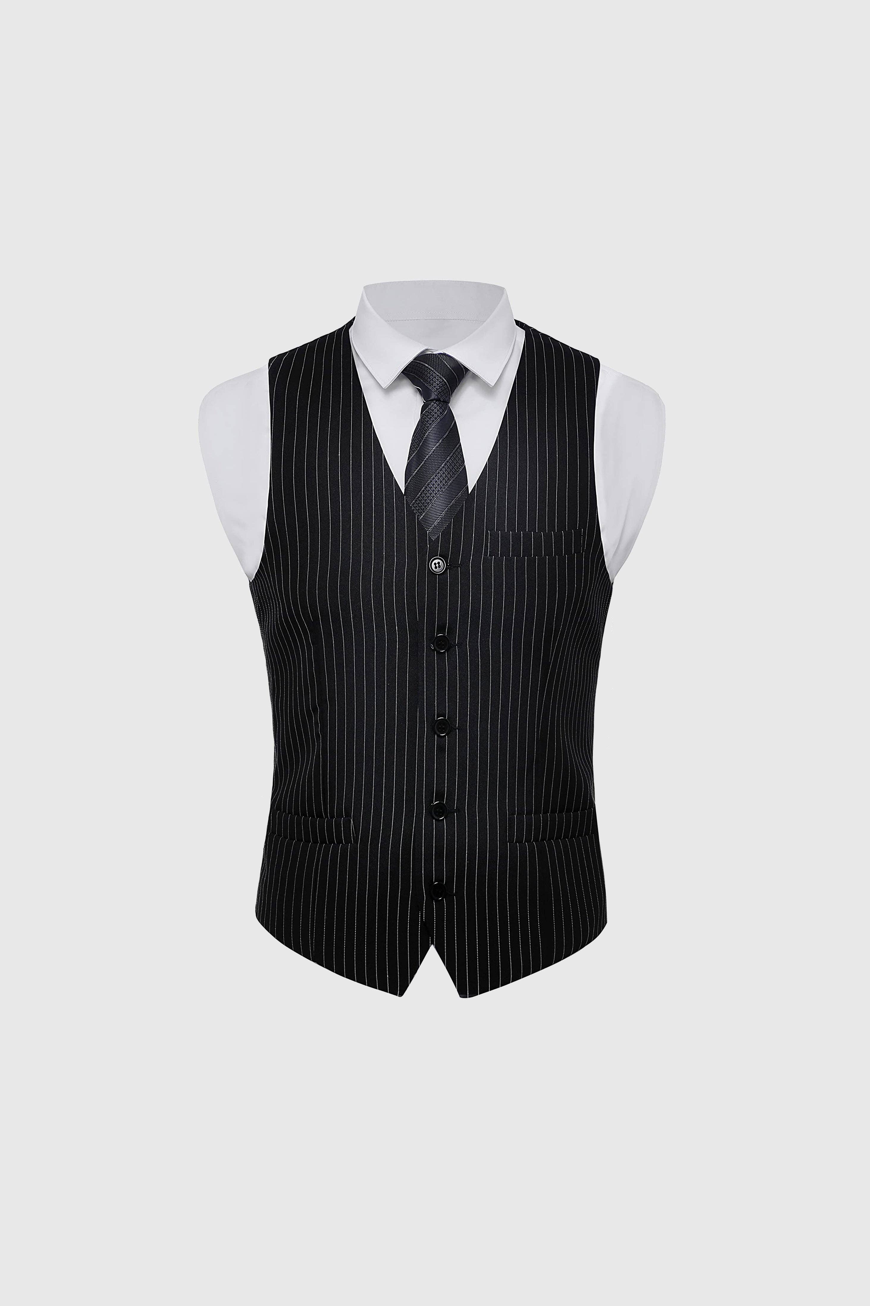 BABEYOND - Vendita all'ingrosso Gilè elegante - Uomo - Set Gilet da Uomo Anni '20 Stile Gatsby Flapper2