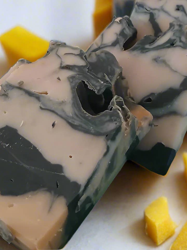 Mango coconut soap shea butter bar for wholesale by Gemini Sun store