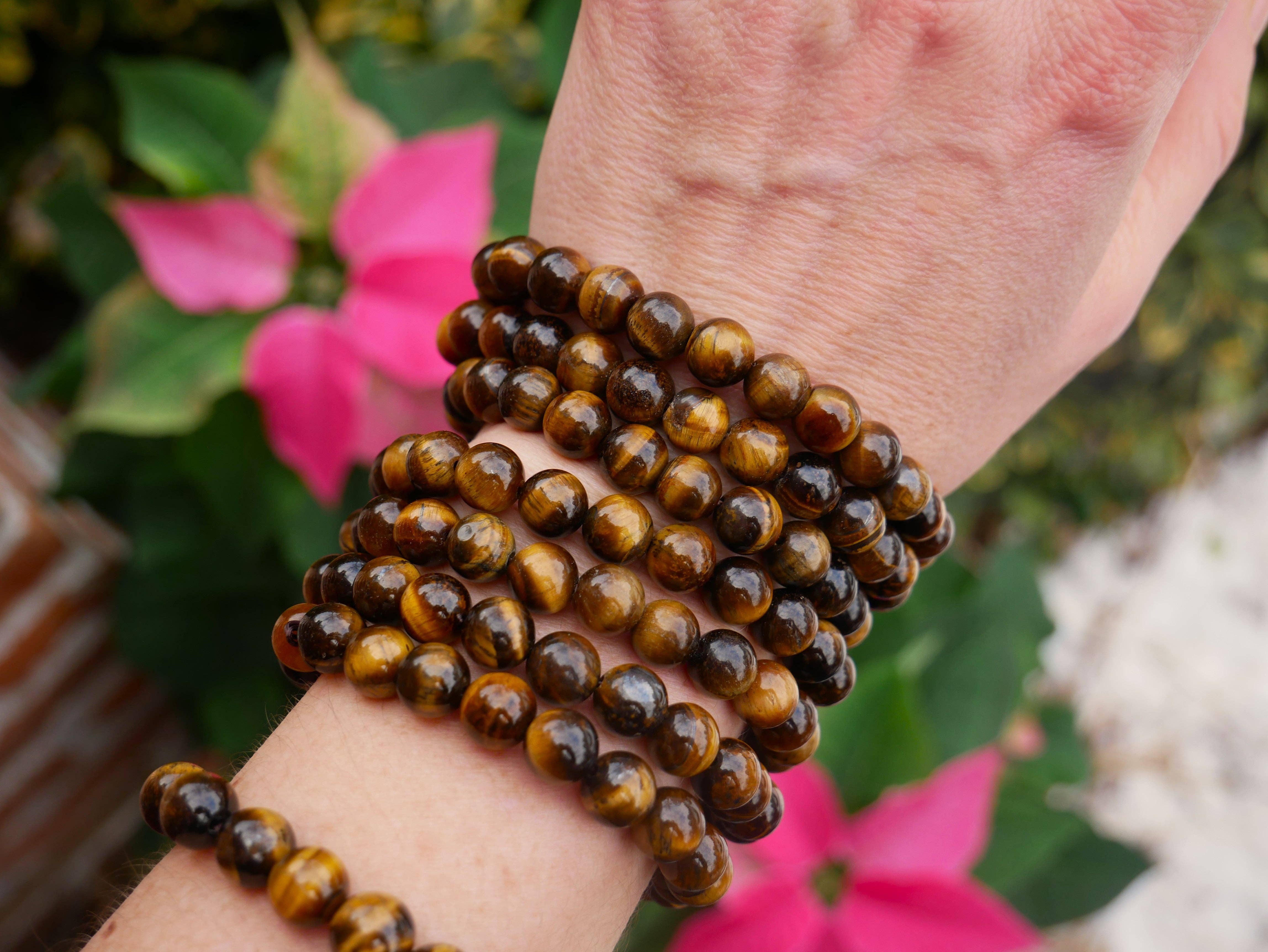 The Healing Sanctuary - Wholesale Beaded Bracelet - Tiger Eye Beaded Bracelets 8mm3
