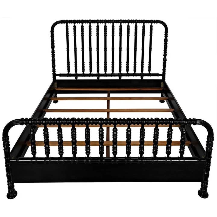 LOOMLAN - Wholesale Bed - Bachelor Black Wooden Bed Frame