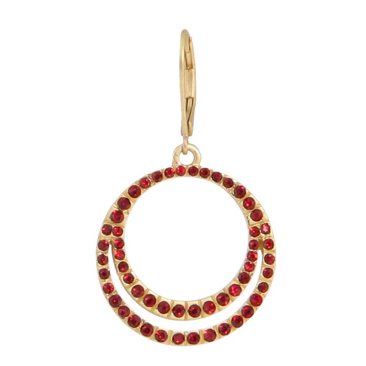 Double Crystal Hoop for wholesale by Baked Beads