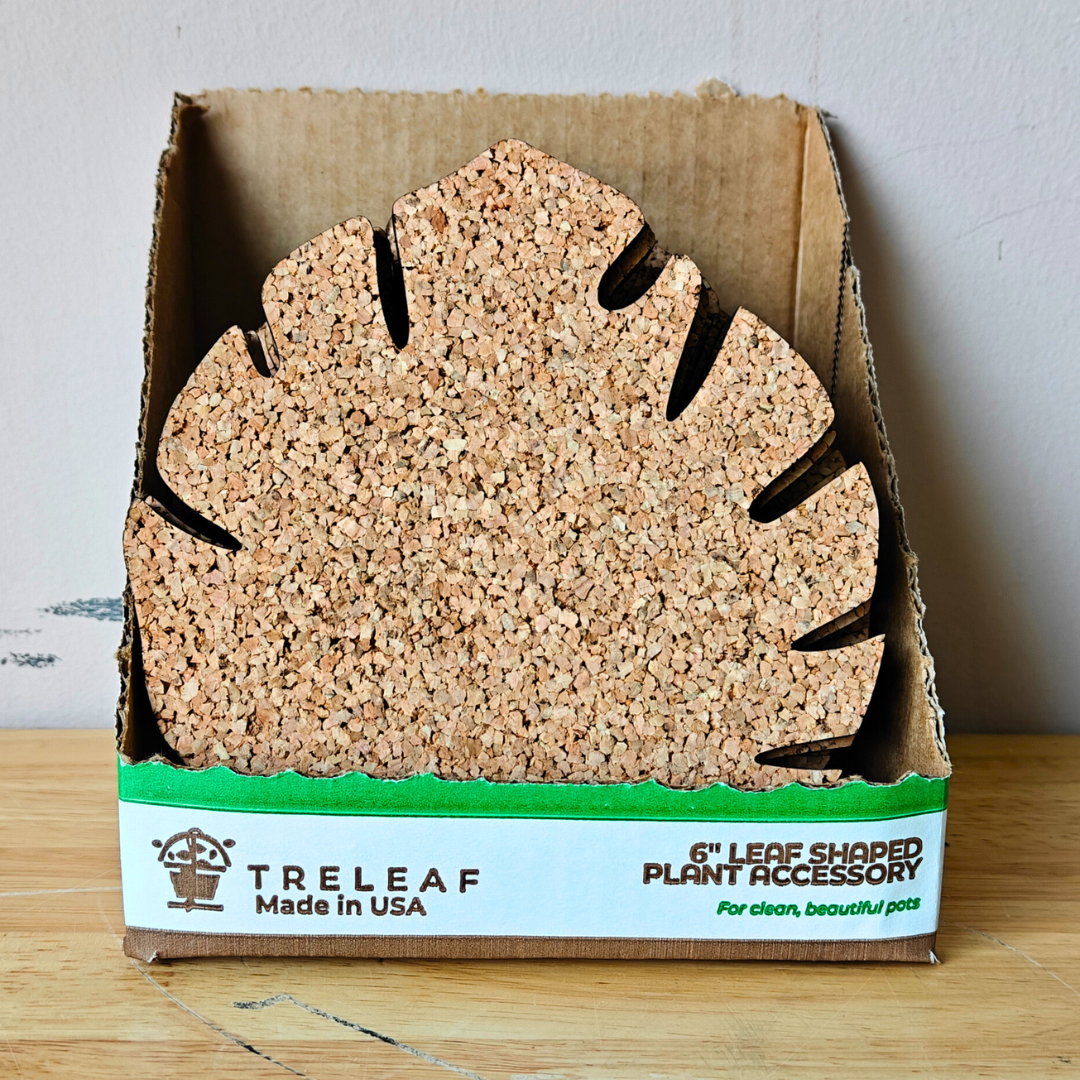 Treleaf - Wholesale Plant pot - Kostr™ - Monstera Leaf-shaped  cork plant pot coaster11