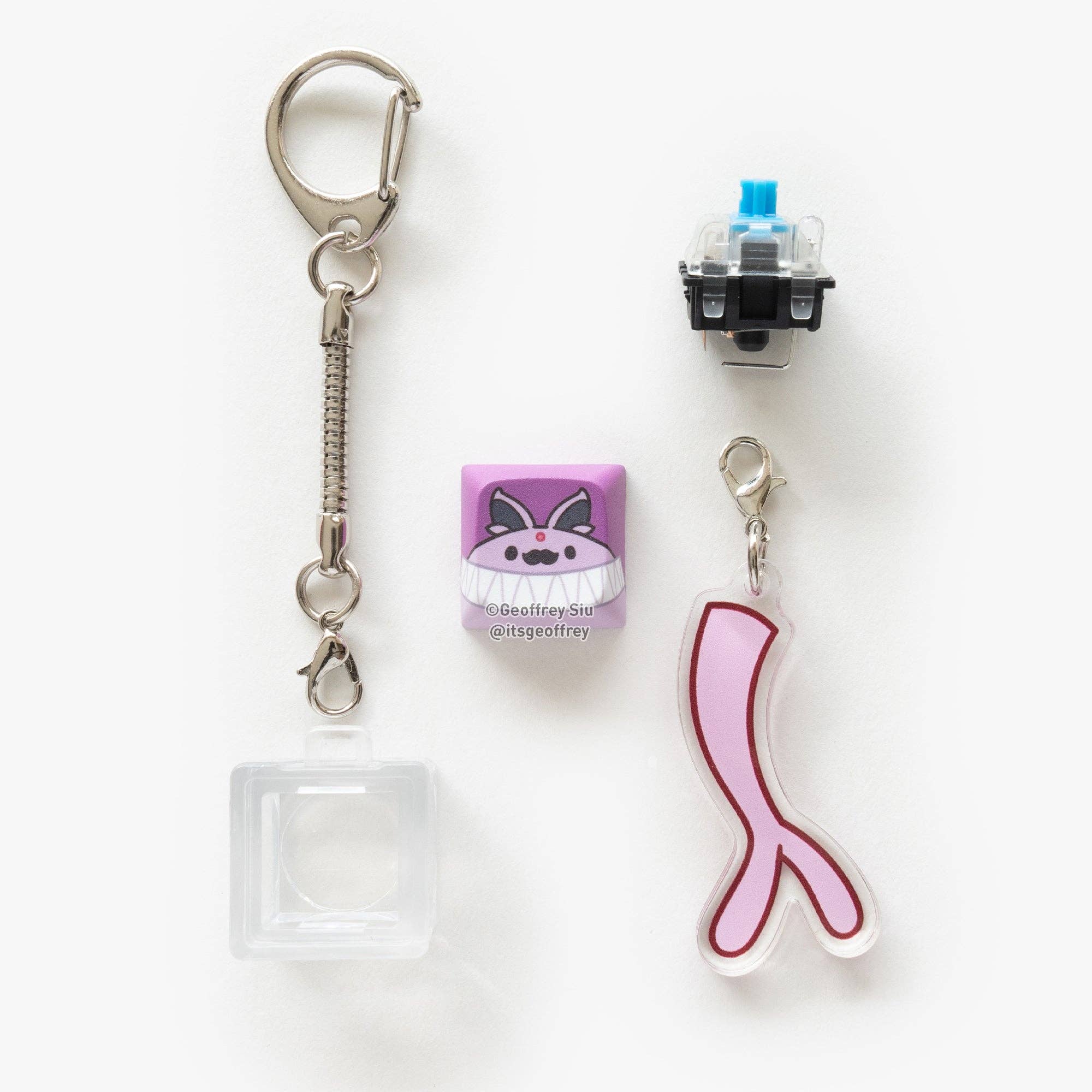 Geoffrey Siu Art LLC - Wholesale Sleutelhanger - Uniseks - Teaveelution Clicky Sleutelhangers2