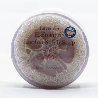 Lavendel Loofah Sæbe for engroshandel hos Klean Karma Soap Company