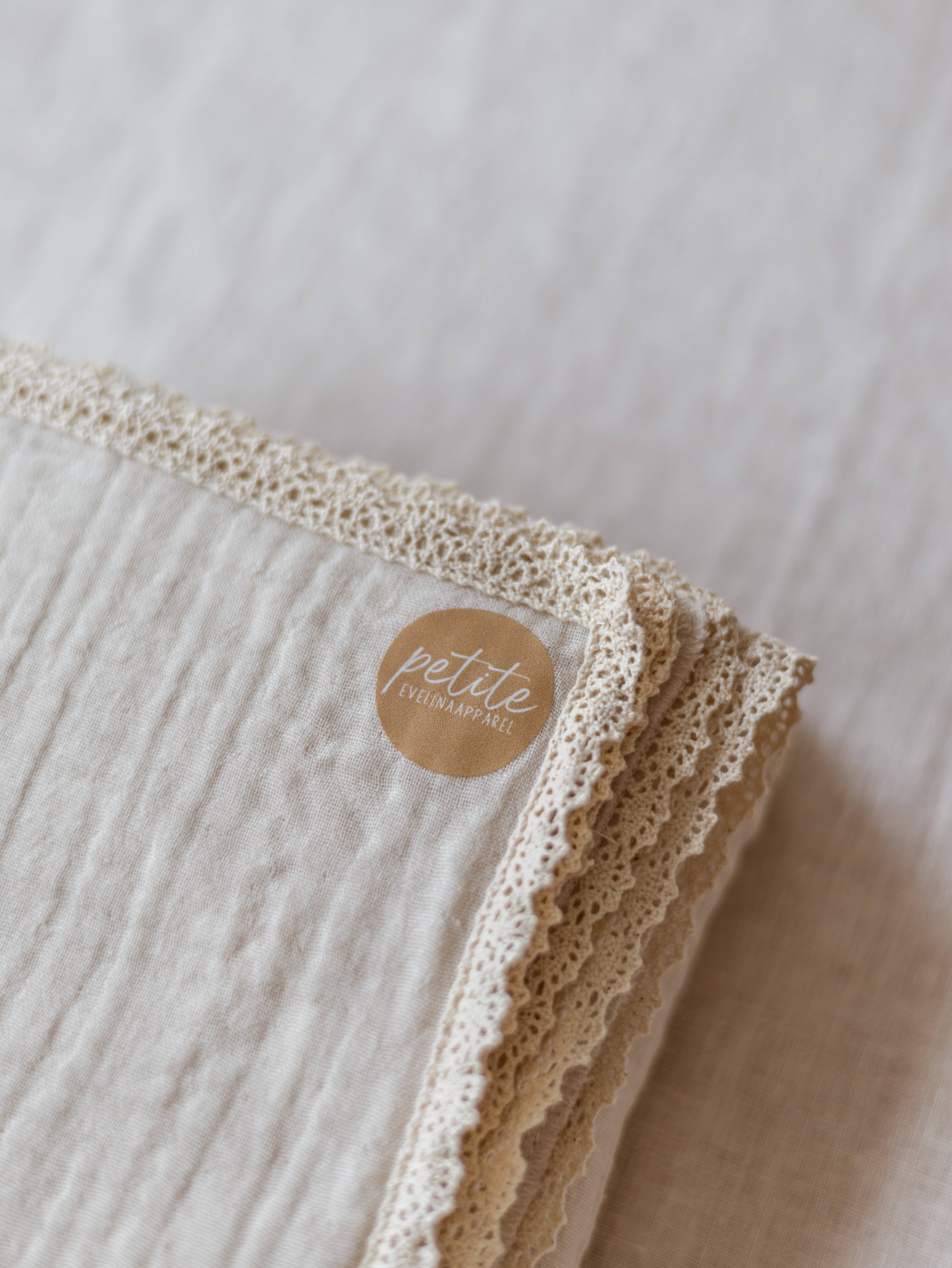 PETITE EvelinaApparel – wholesale Swaddle – Baby – Baby Swaddle / Triple Layer Muslin - Milk2