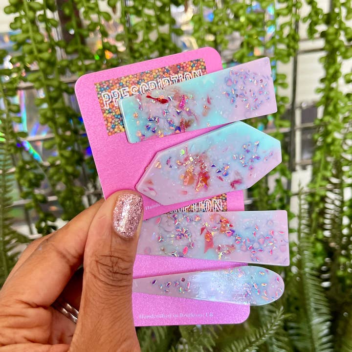 Prescription Resin - Wholesale Hair Clip - Women's - SET OF 2 RESIN HAIR CLIPS | HAIRSLIDE x 6 MIXED ASSORTMENT3