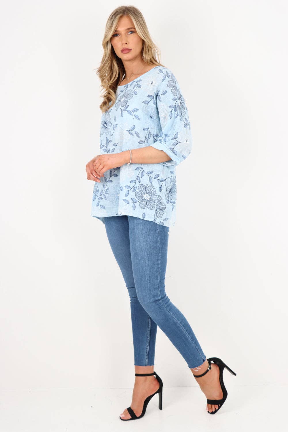 Miss Bold – Engroshandel Tunika - Dame – Italiensk bomuldsoverdel med blomsterprint26