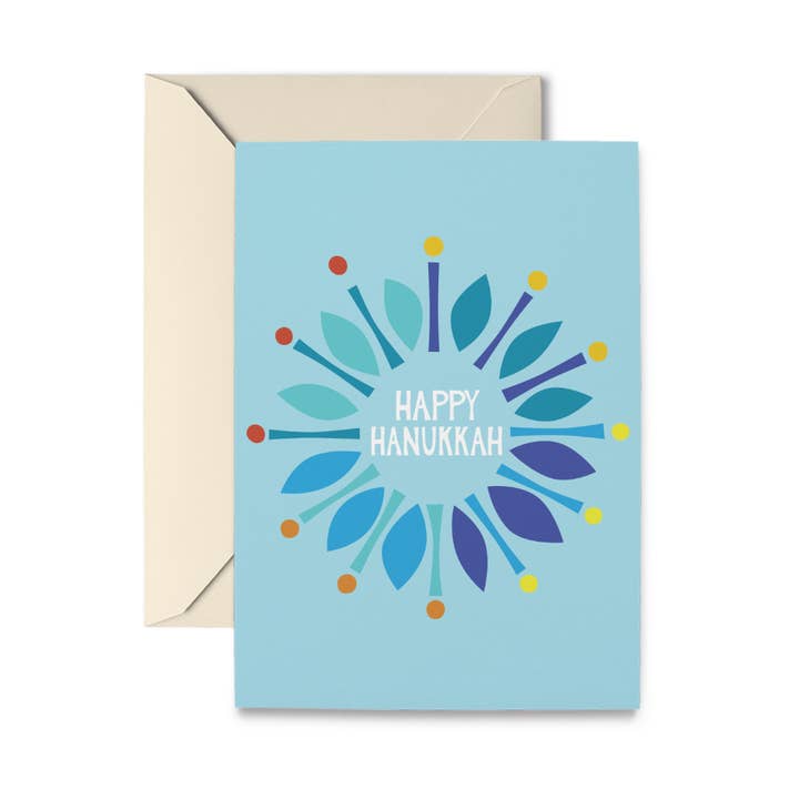 R. Nichols Stationery & Gifts - Wholesale Hanukkah Card - Mosaic Hanukkah Cards, Box of 10