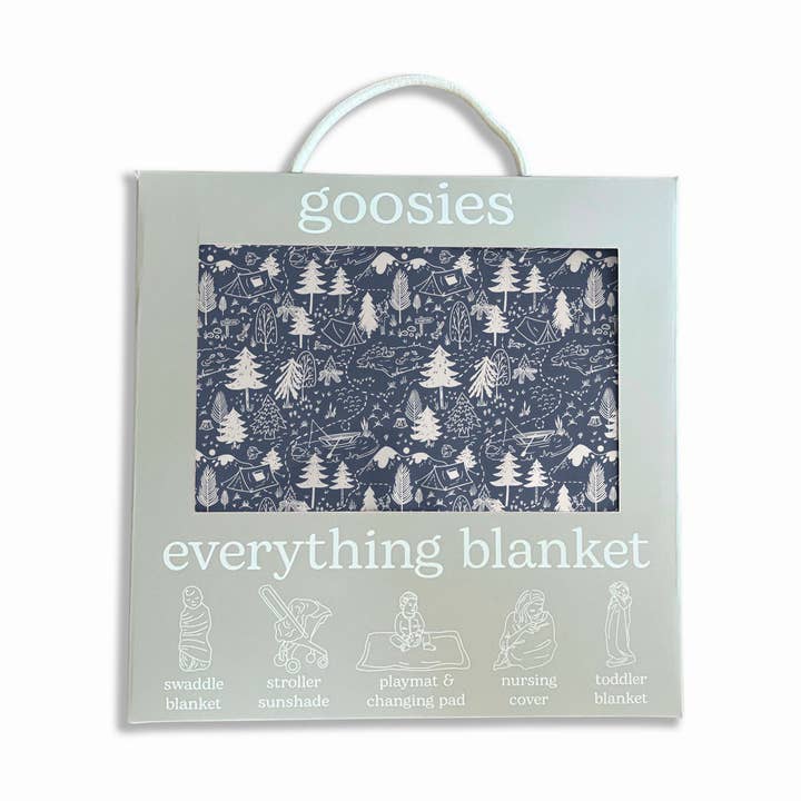 Adventure Awaits (Camping)- Everything Blanket for wholesale by Goosies