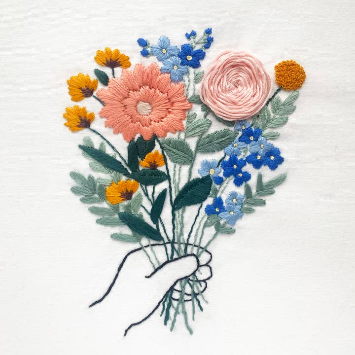 Bouquet of Flowers – Emboidered for wholesale by Happy Whatever