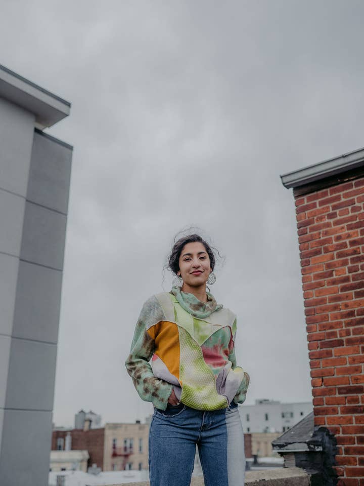 Sunrise Cowl Neck Pullover in New Life for wholesale by IWANCIW functional funware