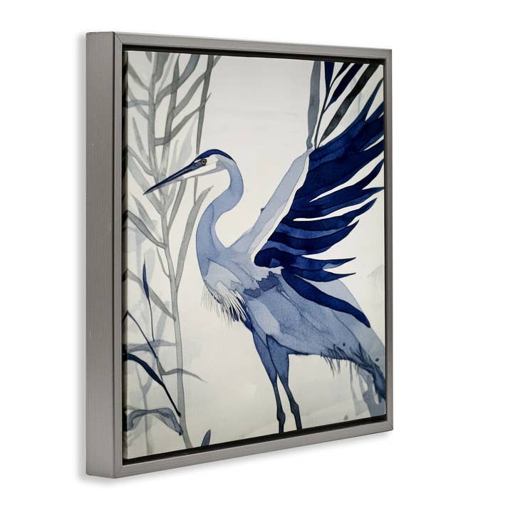 Stupell Industries – wholesale Wall sign – Whimsical Blue Heron - Framed Wall Art16
