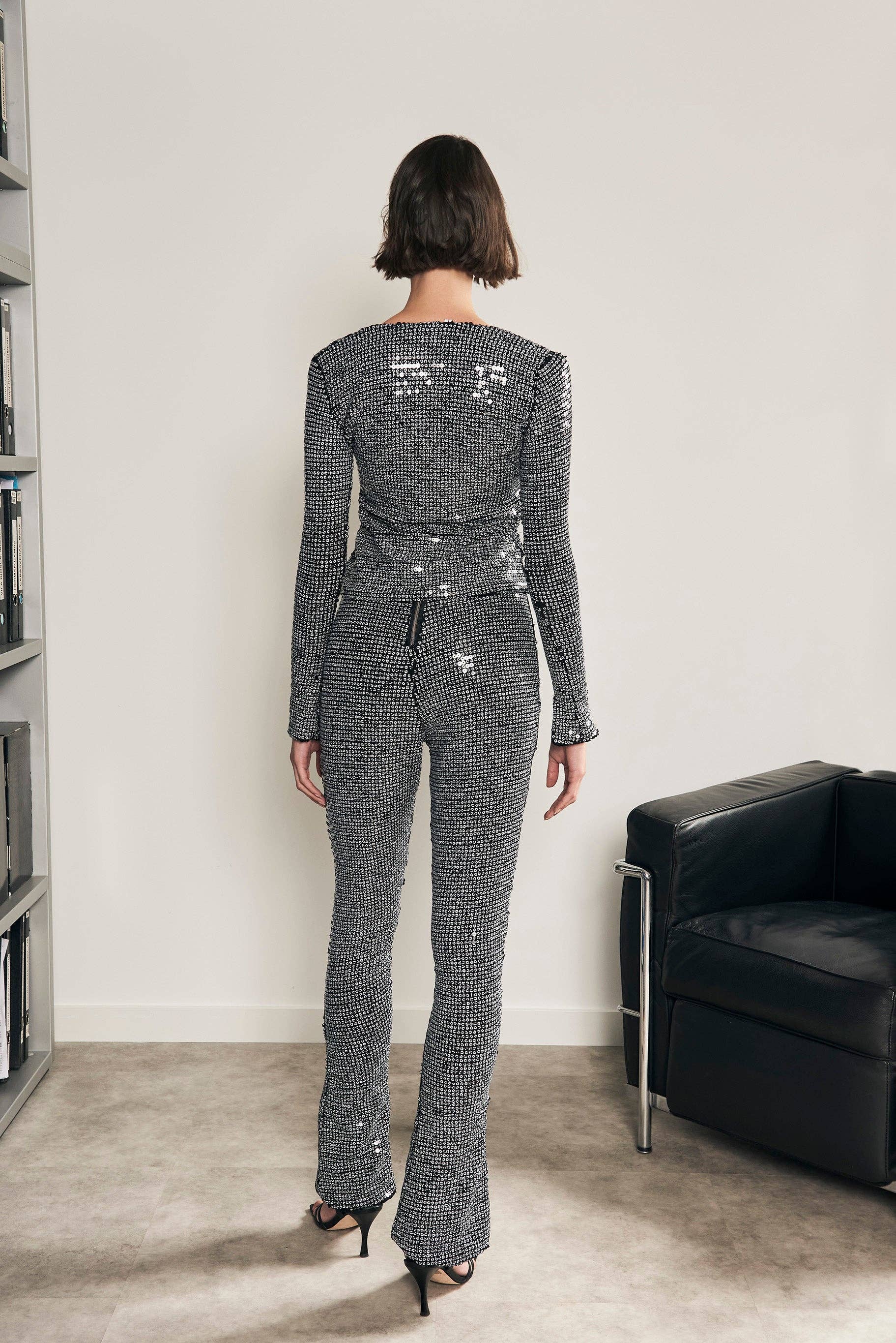 Virago Barcelona - Wholesale Fashion Leggings - Women's - Tomboyhood Leggings Black Sequins2