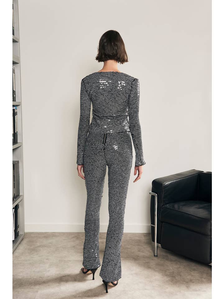 Virago Barcelona - Wholesale Fashion Leggings - Women's - Tomboyhood Leggings Black Sequins2