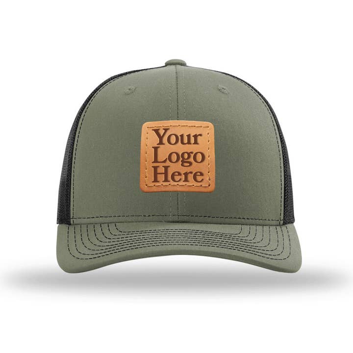 Oowee Products - Wholesale Trucker Hat - Unisex - Custom Leather Patch Trucker Hats - Add Your Logo or Artwork24
