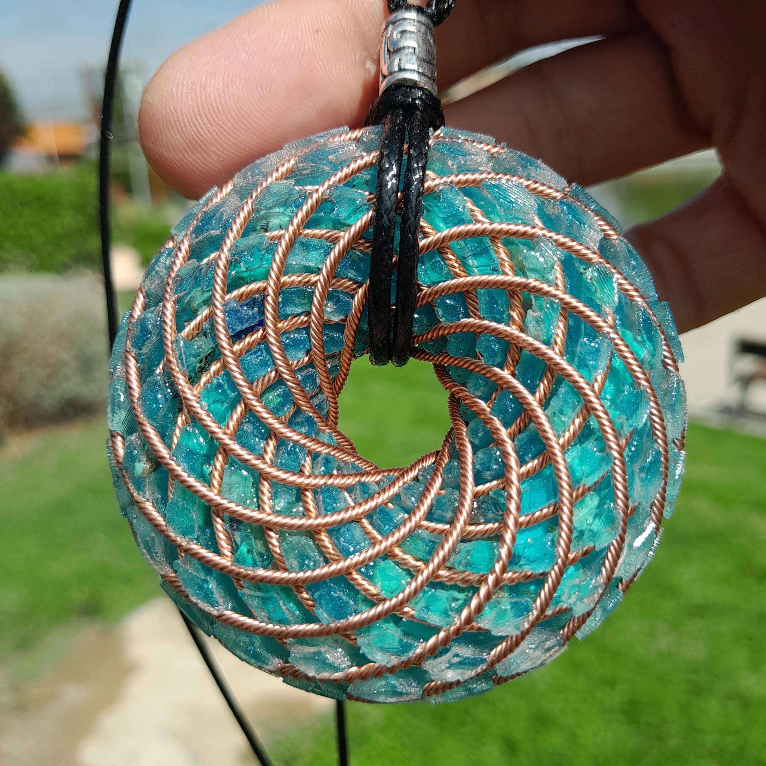 Mundo Orgon – Großhandel Spiritueller Stein/Kristall – Rodin-Torus-Spule Lapislazuli-Chips - Wirbelwellen-Generator - Toroidale Energie | EMF-Schutz2