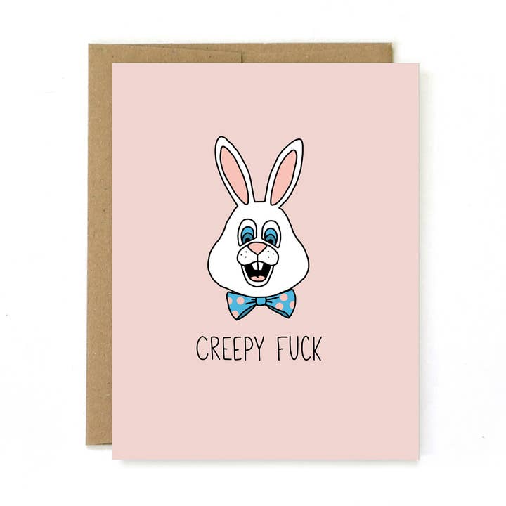 Snarky Easter Card - Creepy Easter Bunny Card for wholesale by Unblushing