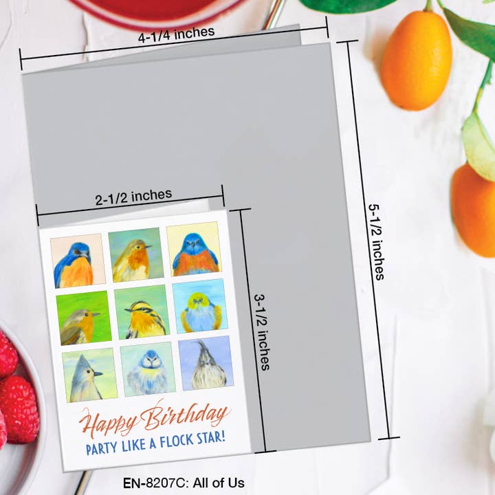 Printed Canvas - Wholesale Birthday Card - All of Us, Greeting Card (#8207C)1