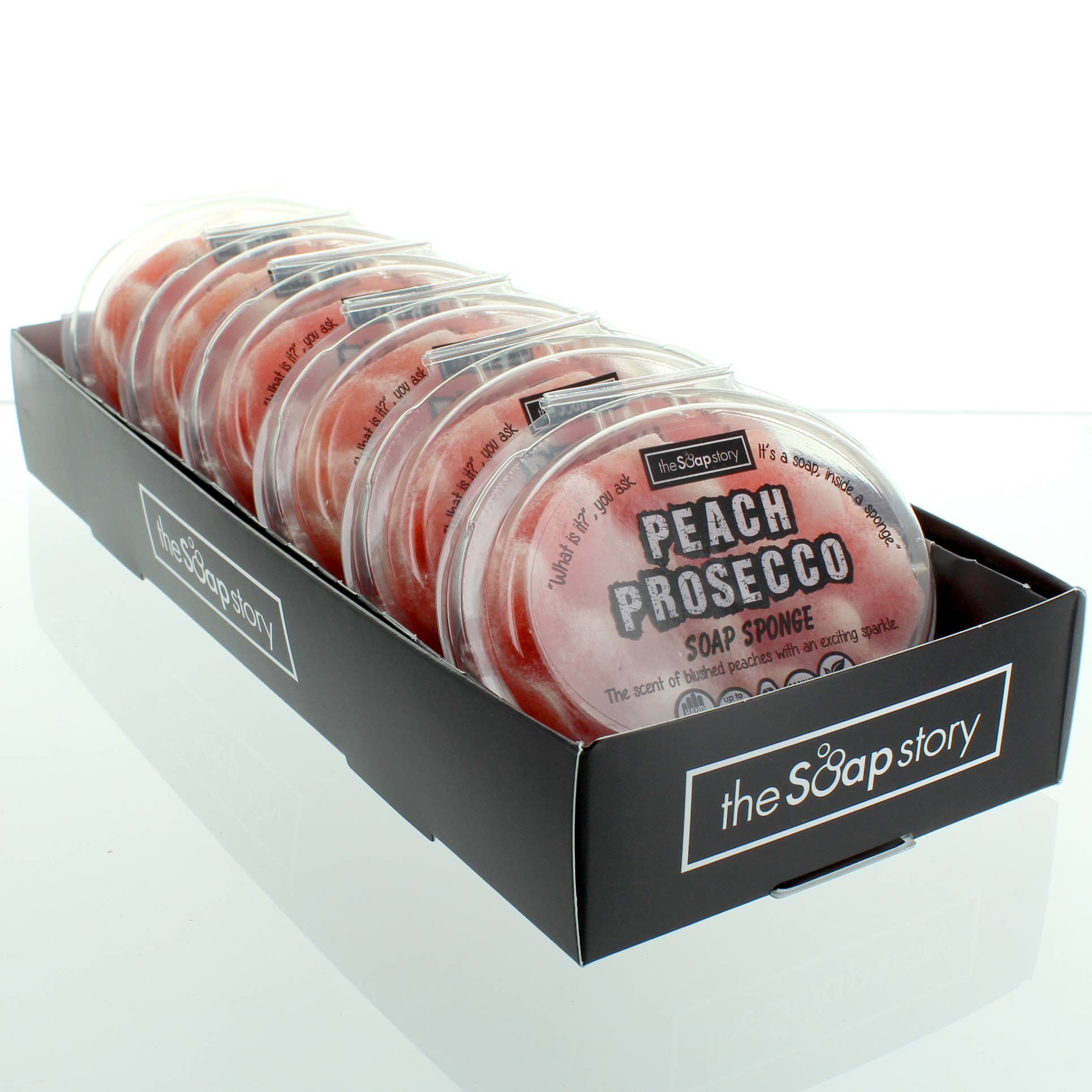 The Soap Story - Wholesale Bath Pouf/Sponge - Peach Fizz Soap Sponge3