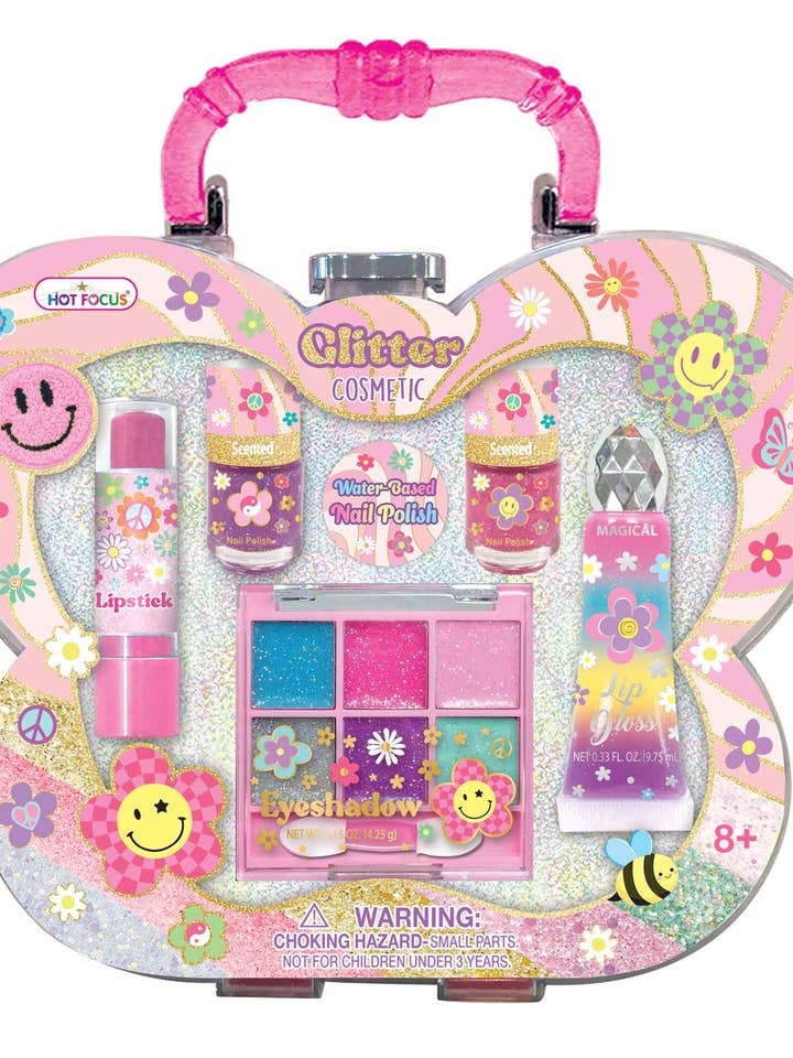 Glitter Cosmetic, Groovy Flower for wholesale by Hot Focus, Inc.