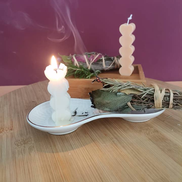 FUNDAYBIO - Wholesale Meditation Supplies - Set of 2 Candles and 1 Fumigation Stick3