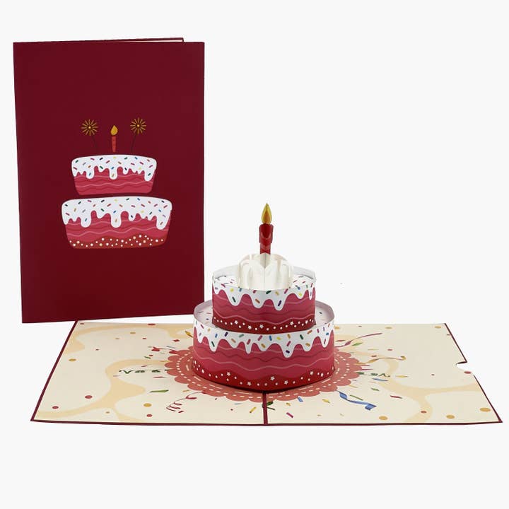 Color Pop Cards - Wholesale Birthday card - Birthday Cake Pop Up Card3