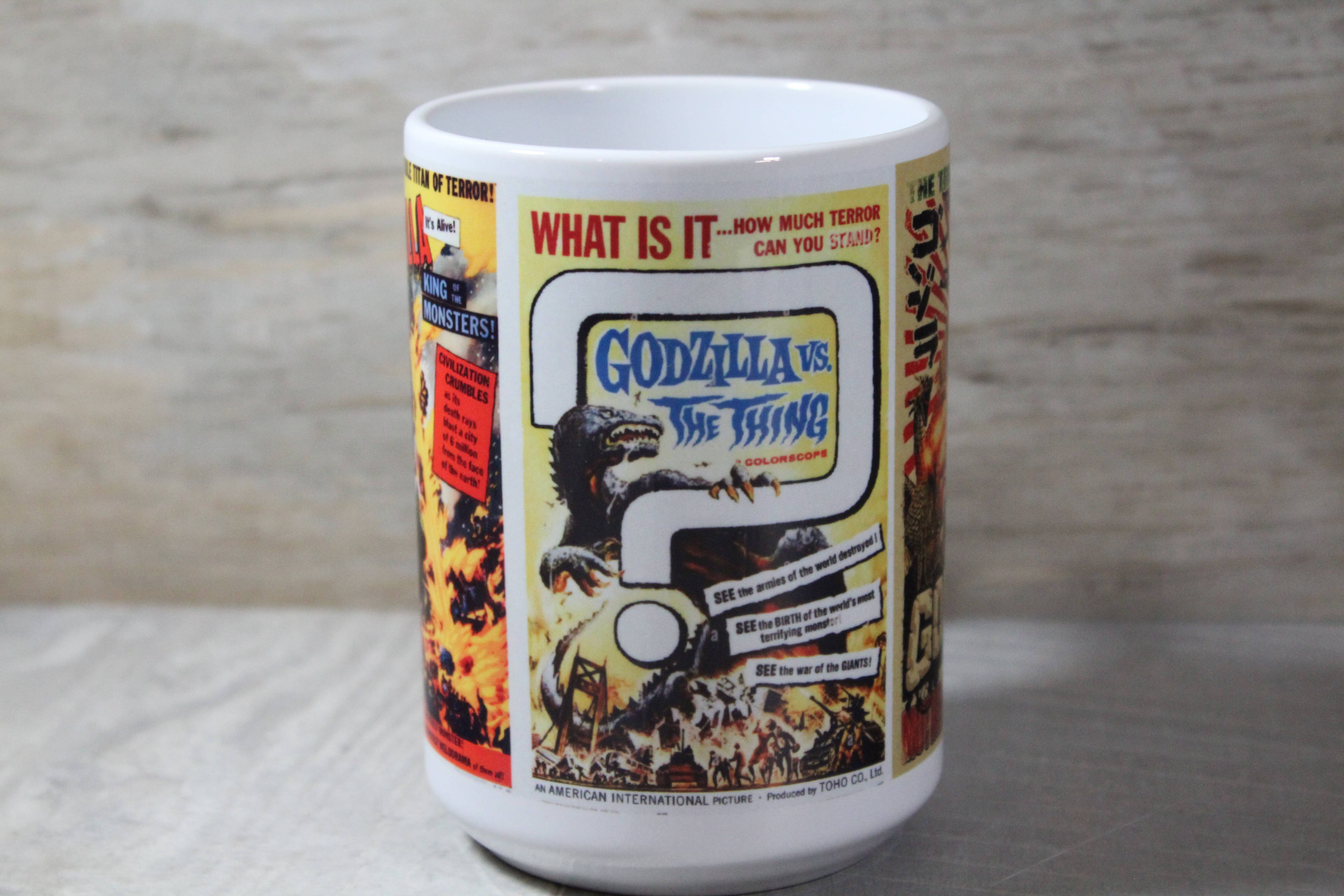 Raven Design - Wholesale Coffee Mug - Godzilla Movie Poster // 15 Oz. Ceramic Mug4
