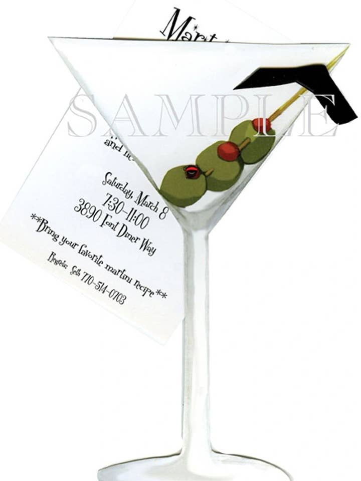 Invitations (Die Cut Invitations -AW838W) for wholesale by Stevie Streck Designs