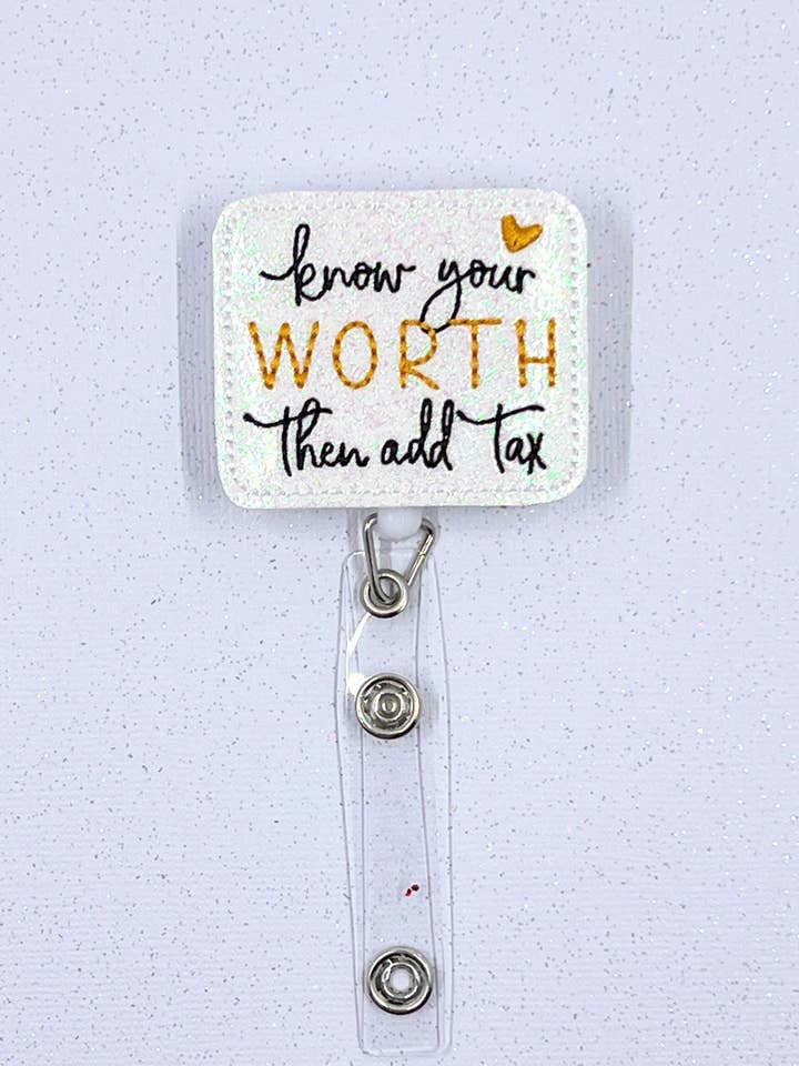 Kend din værdi Tilføj skatteemblemrulle til bank og terapeut for engroshandel hos Meeko’s Must Haves