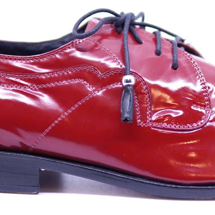Genuine Red Patent Leather Dress Shoe 12.5- US Men's for wholesale by Max Leather Inc.