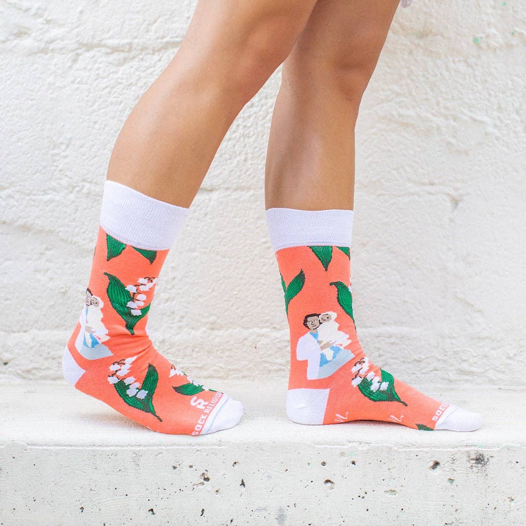 Sock Religious - Wholesale Socks - Unisex - St. Gianna Molla Adult Socks3
