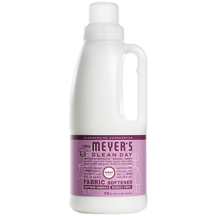 First Choice Buying - Wholesale Liquid Laundry Detergent - Mrs. Meyer’s Clean Day Liquid Fabric Softener, Peony Scent, 32 Oz.